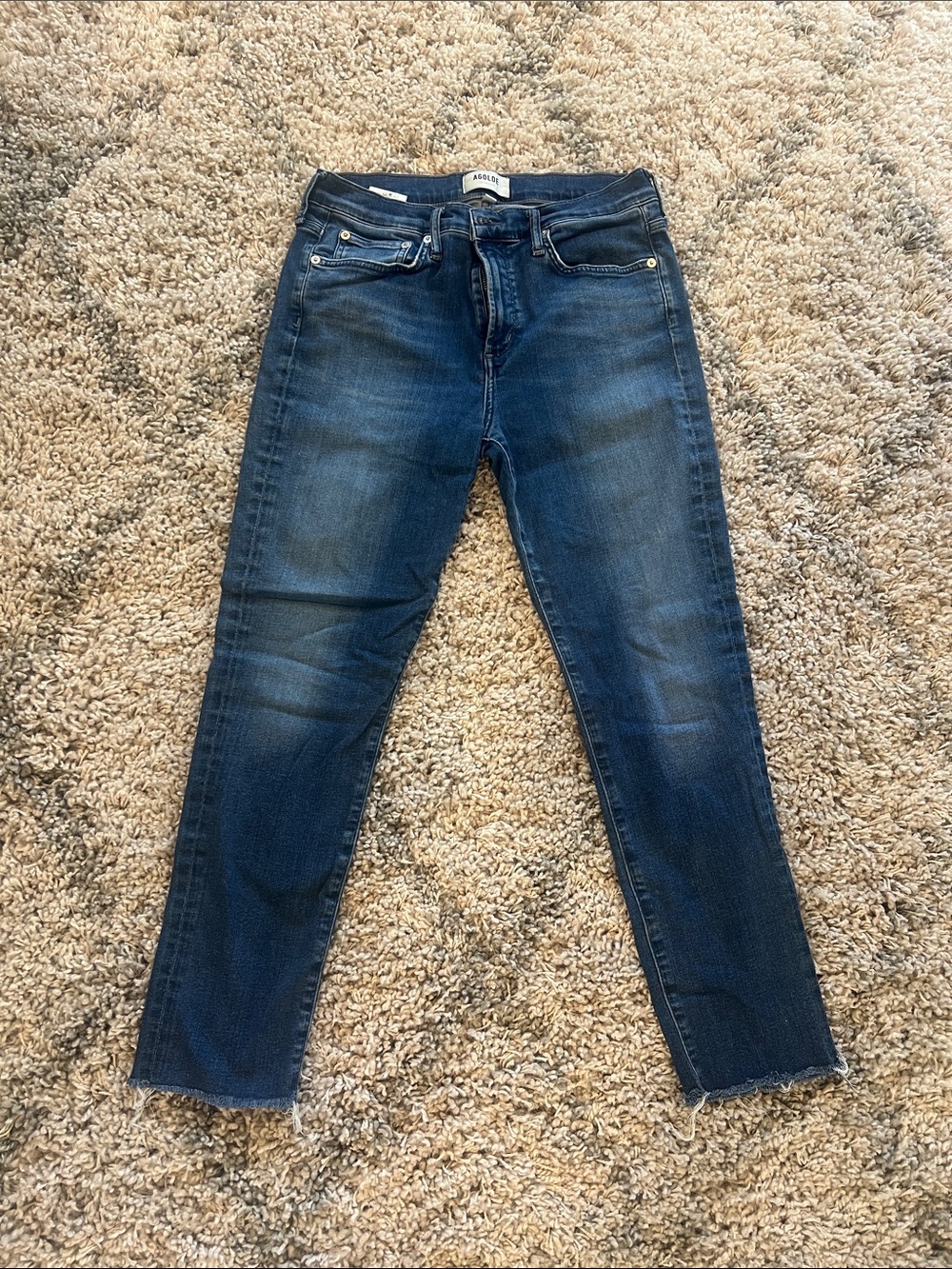 Agolde Dark Blue Skinny Jeans